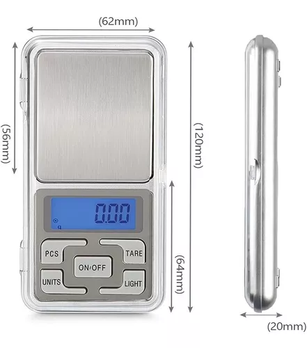 Peso Bascula De Precisión Balanza Digital 0.1-500g Profesional