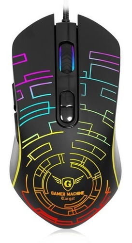 Mouse Gamer 7 Botones Micronics Target Rgb + Pad