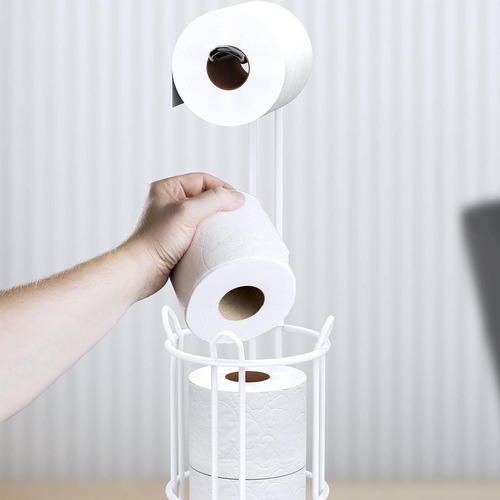 Soporte De Papel Higiénico Confort Pedestal Organizador Baño