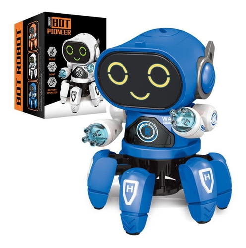 Robot De Baile Eléctrico Music Iluminación Niños Juguetes 