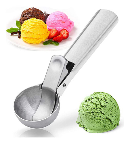 Cuchara Para Helado De Acero Inoxidable Suave Y Resistente A