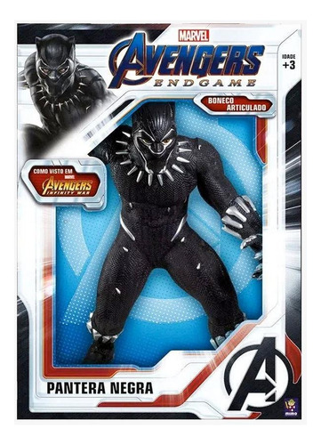 Boneco Pantera Negra Ultimato Marvel End Game 55 cm Mimo Toys