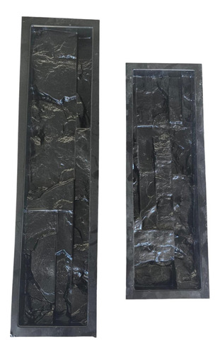 Molde Plastico Ultra Resistente Para Piedra Cultivada Alta Forma Rectangular