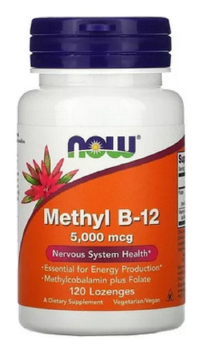 Vitamina B12 Methyl Metilcobalamina 5000mcg 120 Caps Now Eua