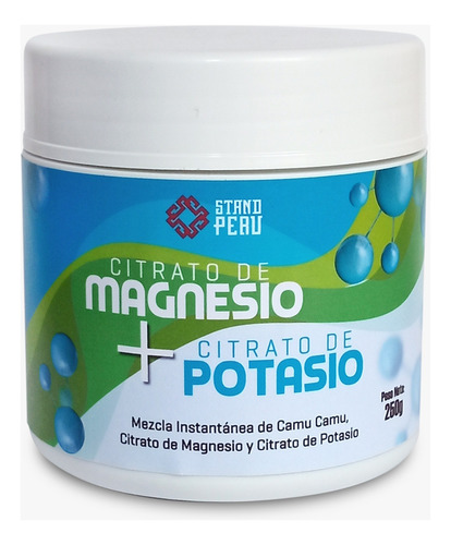 Citrato De Magnesio + Citrato De Potasio, 250g 