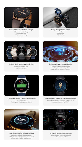 Imagen 6 de 6 de Reloj Inteligente Duración Monitor Sueño/estrés 14 Días 3d