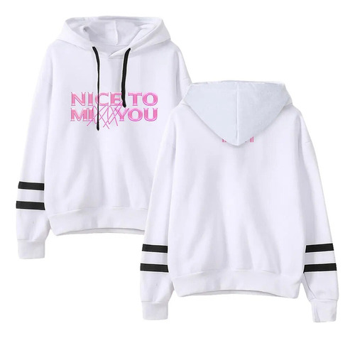 Sudadera Con Capucha Kpop Nmixx A La Moda, Sin Bolsillo, Bar