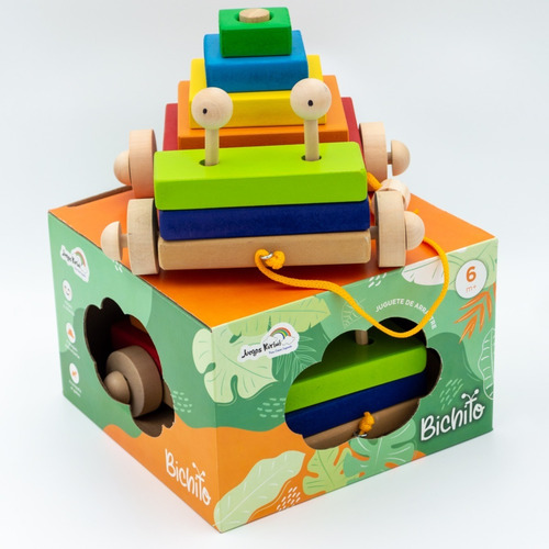 Imagen 1 de 9 de Didacticos Bichito De Arrastre, Con 7 Seriación De Bloques.