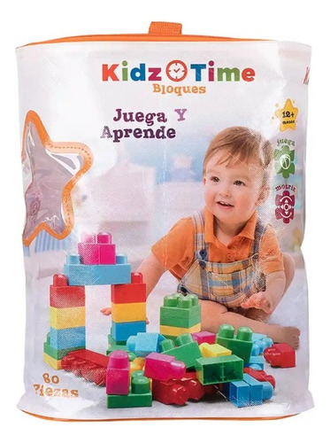 Bloques Kidz Time Juega Y Aprende 80 Piezas Colores Pastel Colores Pastel