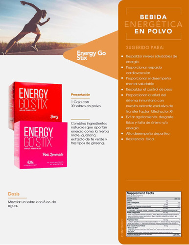 Energy Go Stix - Bebida Energética Natural En Sobres