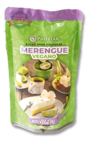 Merengue Vegano En Polvo X200gr %100 Vegetal Pastelar 