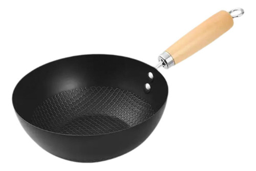 Sartén Wok De Fondo Plano, Olla De 20cm, Antiadherente Sin