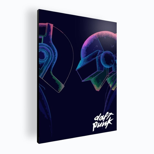 Cuadro Decorativo Moderno Mural Poster Daft Punk 60x84 Mdf