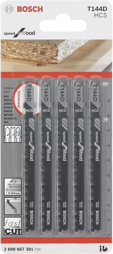 Hojas Sierras Caladora Madera Blanda Bosch T144d 2608667301