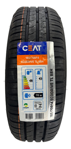 Kit 04 Pneus 185/70r14 88h Ceat Ecodrive Hb20 Argo Onix Polo
