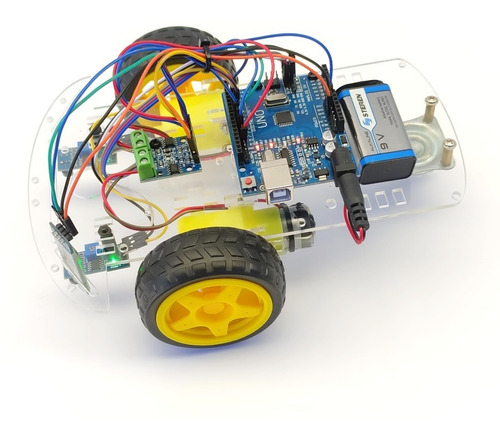 Carro Robot Bluetooth Hc06 Seguidor Tcrt5000 Con Tutoriales