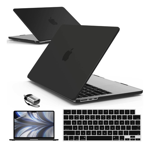 Funda Ibenzer Para Macbook Air 13 M2 + C/teclado Black1