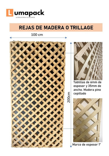 Rejas De Madera O Trillage