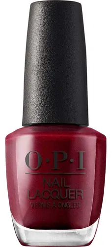Esmalte De Uñas Opi Bogotá Blackberry Dark Red Pearl Vegan