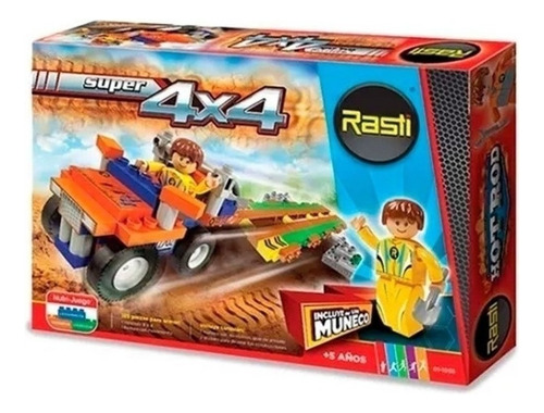 Rasti Super 4x4 X 120 Pcs +muñeco+accesorios