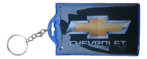 Llavero Portasube De Chevrolet Color Azul 