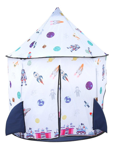 Carpa Infantil Cohete Nave Espacial Casita