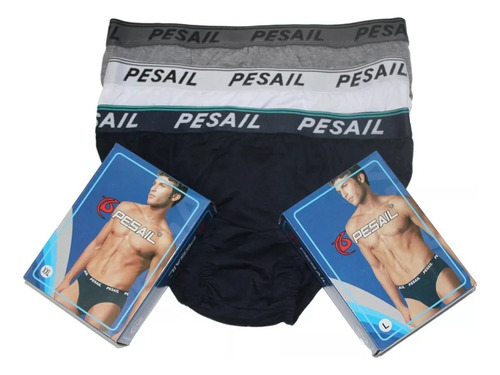 Calzoncillos Slip Para Hombre De Algodón Tradicional Docena