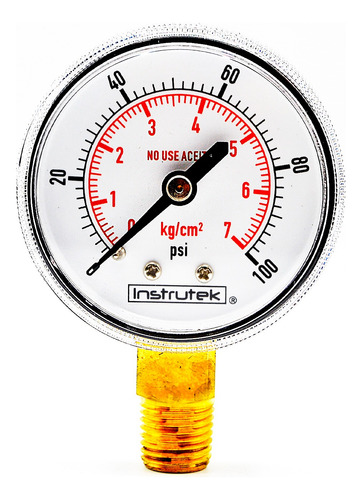 Manómetro Oxígeno Industrial/oxicorte 100 Psi Y 7 Kg/cm2