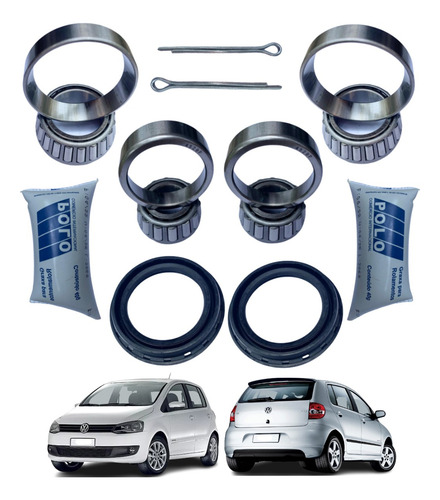 2 Kits Rolamento Roda Traseira Fox 2007 A 2009