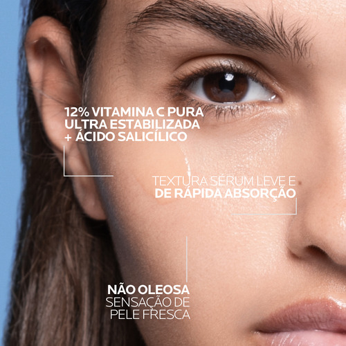Sérum Antirrugas Vitamin C12 Oil Control 30ml La Roche-posay Oleosa Dia/noite Oleosa Dia/noite
