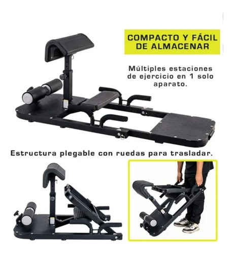 Plataforma Multiejercicio Con Deep Squat Athletic Works Negro Negro