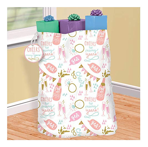 Love Honor Cherish Giant Gift Sack Party Suministro Plastico