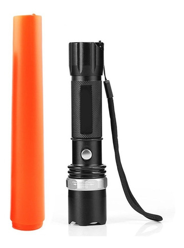 Imagen 9 de 10 de Linterna Tactica Militar Led Zoom Recargable 220v Usb Pilas