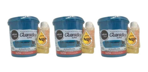 Salon Line Guanidina Óleo De Argan Super (kit C/03)