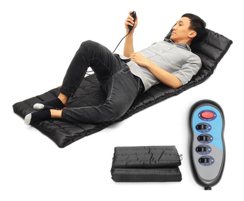 Imagen 3 de 3 de Masajeador Colchoneta Electrica Con Calor Para Cama Y Sillon