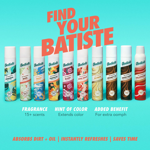 Shampoo Seco Batiste Volumizing 162g Com Queratina