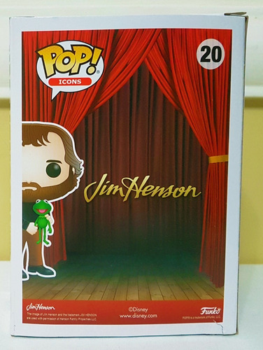 Funko Pop! Icons - Jim Henson Com Kermit (sapo Caco Muppets)