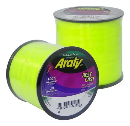 Linha De Pesca Araty Best Cast 0,40mm 12,10kg/26,7lb - 790m