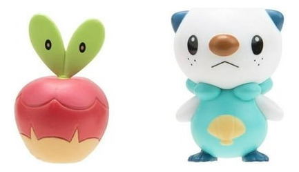 Mini Figuras Originales Oshawott Y Applin Pokemon Battle New