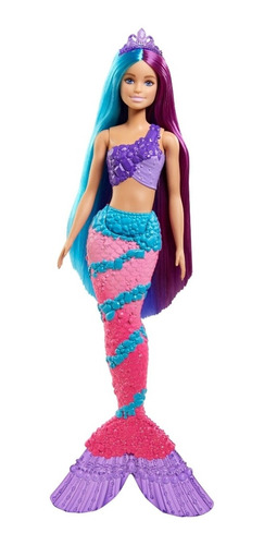 Muñeca Barbie Sirena Dreamtopia Con Accesorios 