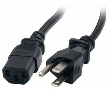 6 Cables De Corriente Ac Compatible Con Cpu Monitor Gabinete