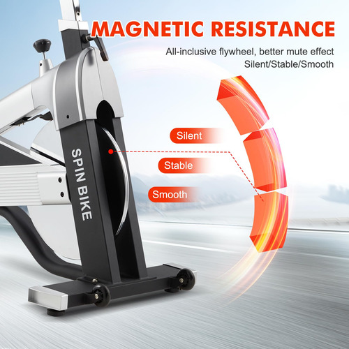 Bicicleta Estática De Ejercicio Para Cardio En Casa Sliver