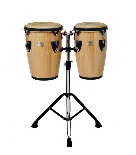 Congas Junior Tycoon Percusion Natural Con Soporte 8 Y 9