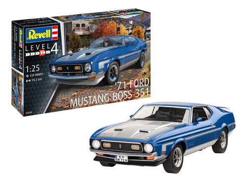 Kit de modelo Auto 71 Mustang Boss 351 1/24 Revell