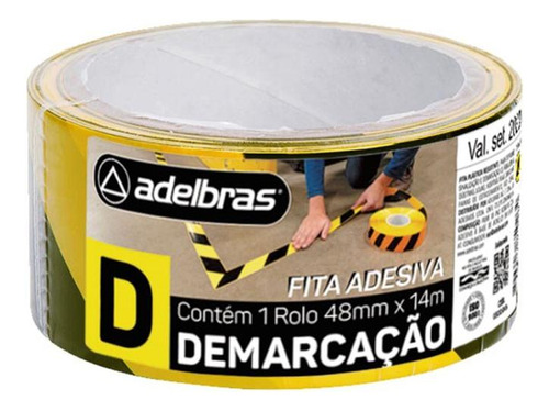 Fita Demarcacao Solo Adelbras 48x14m Zebrada  803050003