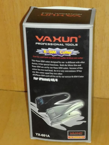 Imagen 2 de 4 de Cortador De Sim Card Yaxun Yx-681a Chip A Micro Sim