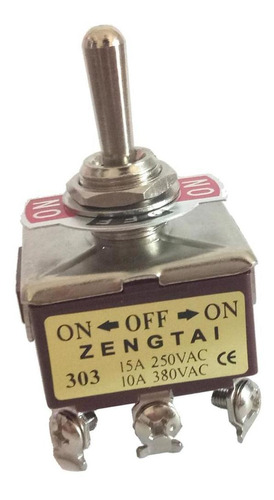 1 Pieza De Interruptor Switch De Palanca 3pdt 9 Pin 250v 15a