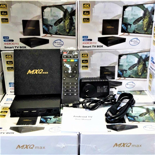Conversor Smart Tv Box Android10 4k Netflix 4gb Ram 32gb Rom