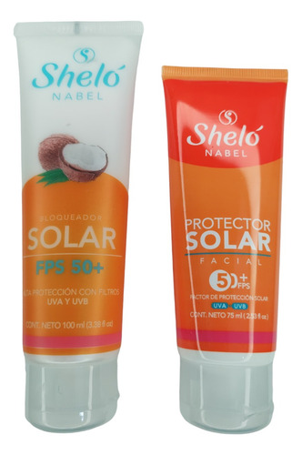 Kit Shelo Protección Solar Facial 70ml-corporal 100ml Fps50+