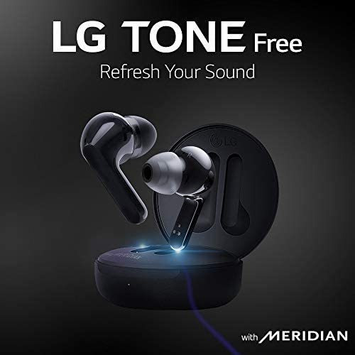 LG Tone Free Fn6 Uvnano Mata El 99,9 % De Las Bacterias En Y Color Negro